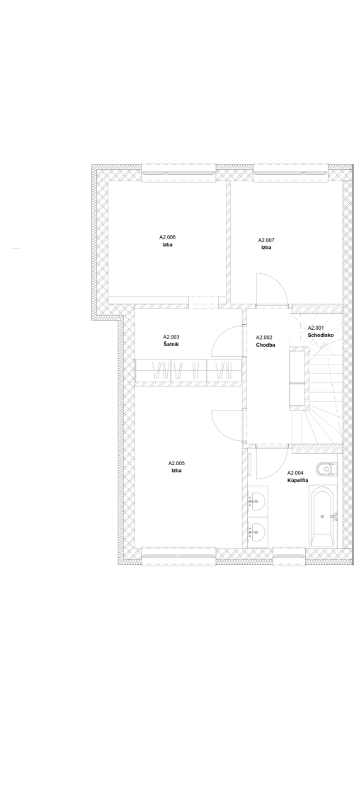 Rodinný dom 7A - Podlažie