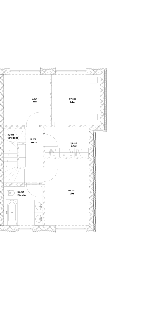 Rodinný dom 7B - Podlažie