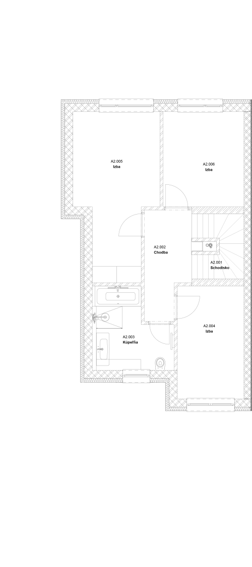 Rodinný dom 8A - Podlažie